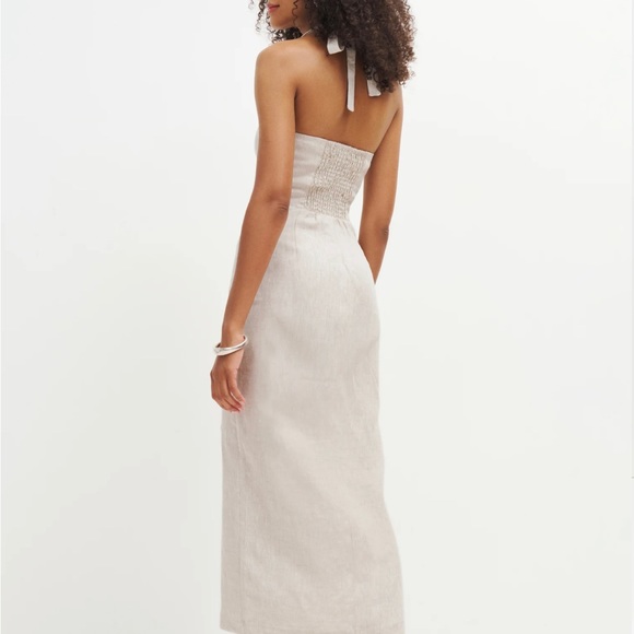 NWT Reformation Edina Linen Dress - Size 2 - Picture 5 of 8